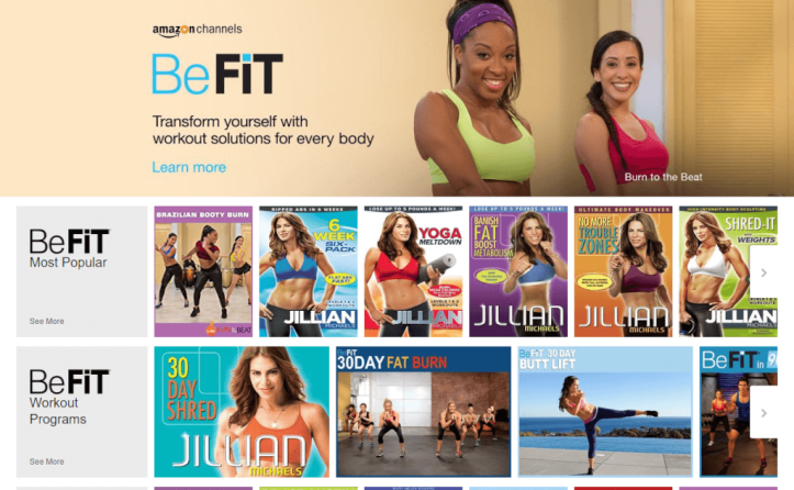 BeFit Amazon Channel