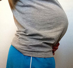 At 38 weeks pregnant, I dress pretty sloppy!