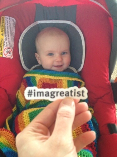 Alex in the stroller #imagreatist