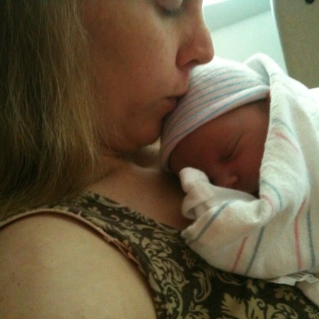 Mom and Alex at the Hospital