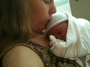 Mom and Alex at the Hospital