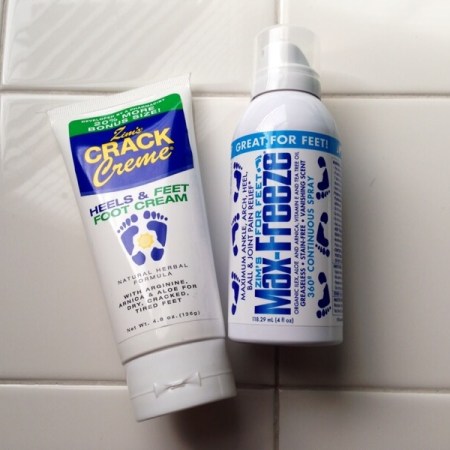 Zim's Foot Cream and Max Freeze Spray