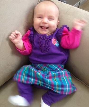 Alexis on her 2-month birthday