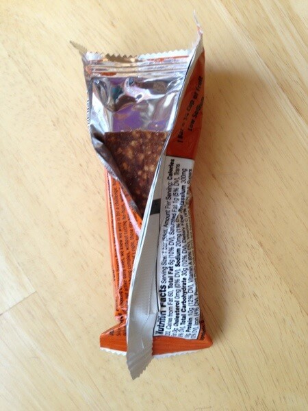 Larabar Alt pumpkin pie unwrapped