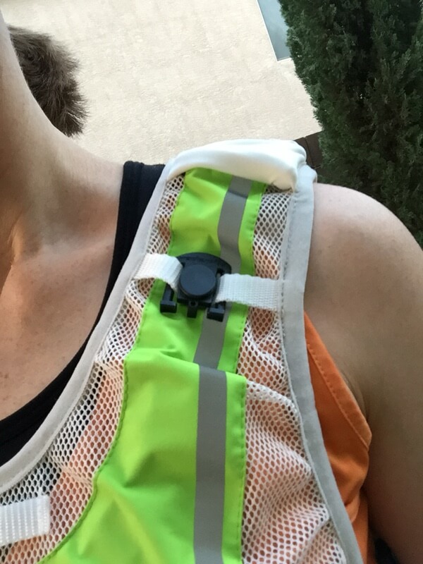RoadNoise Long Haul vest hydration tube magnet