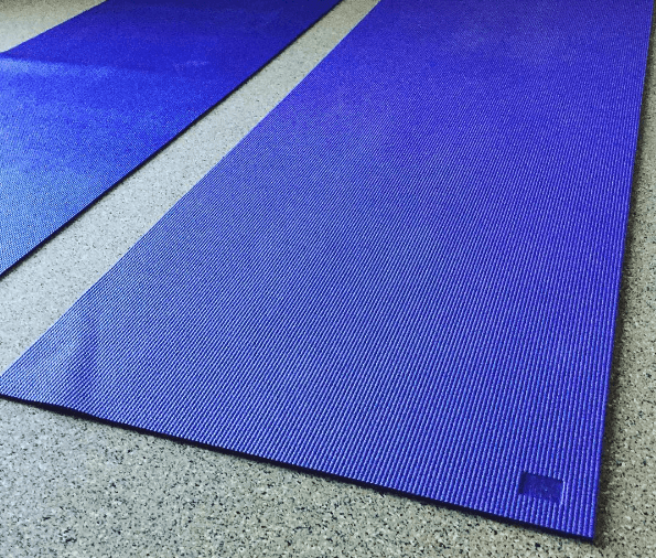Rolling out my mats for the YogaDownload 21-day yoga challenge