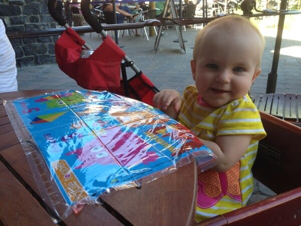Happy baby at Side Door Cafe