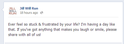 Facebook Status update on January 13, 2013