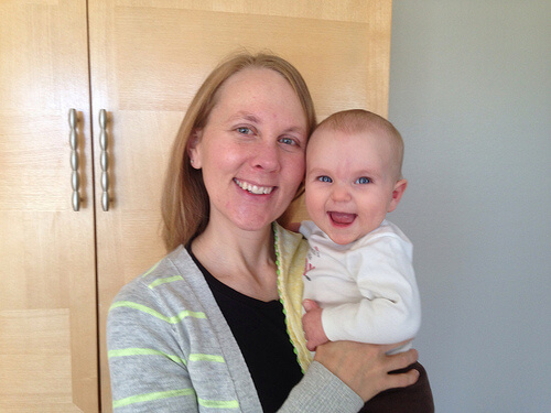 Alex and Mommy, baby is 6 months old