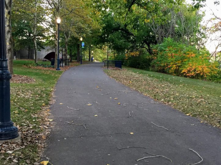 Path along the river in Hartford, CT