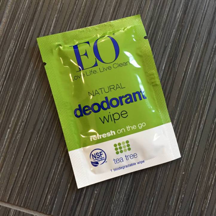 EO Deodorant Wipe from the April 2017 StrideBox