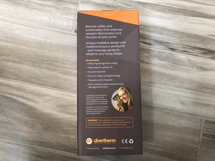 Ubertherm back packaging