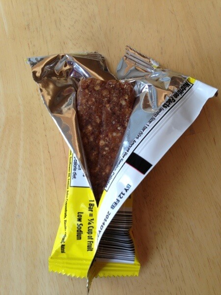 Larabar Alt Lemon Pound Cake unwrapped