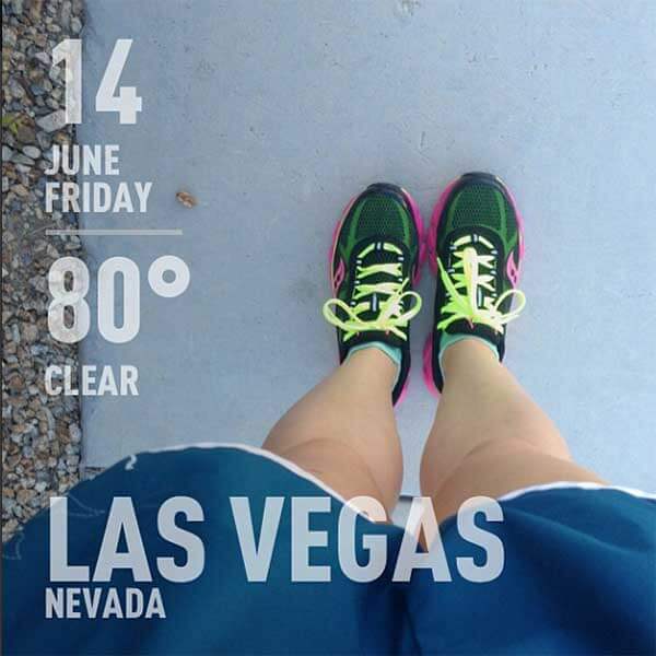 Friday, June 14, 2013 Long Run - 80 degrees in Las Vegas