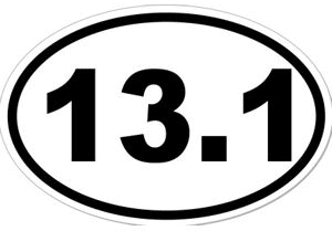 13.1 - Half Marathon Sticker