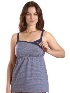 Leading Lady - Striped Nursing Cami