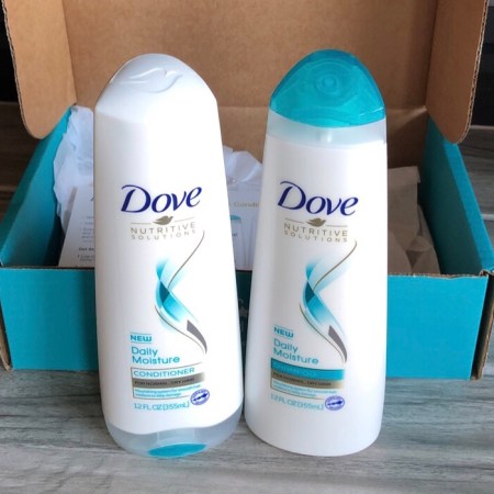 Dove Daily Moisture shampoo and conditioner