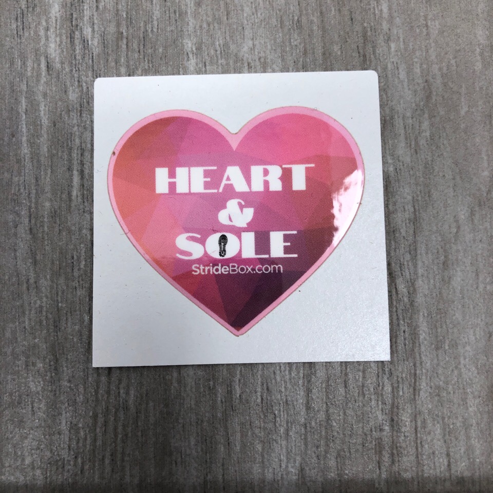 Heart & Sole - monthly StrideBox sticker