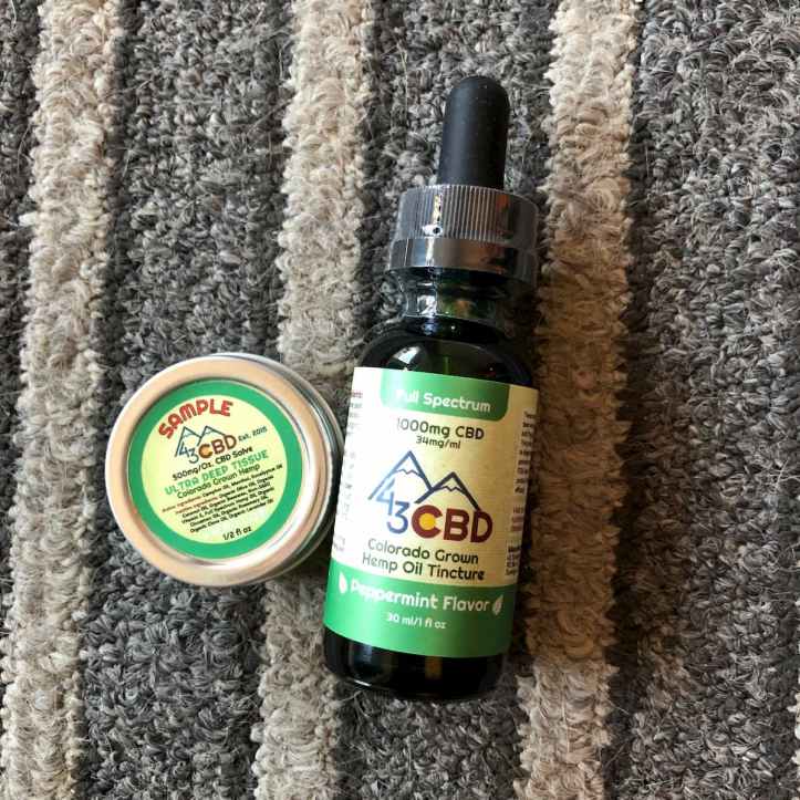 43 CBD Tincture and Deep Tissue Balm