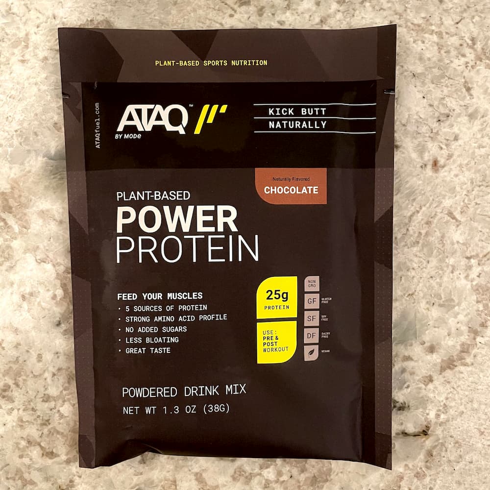 ATAQ chocolate protein powder