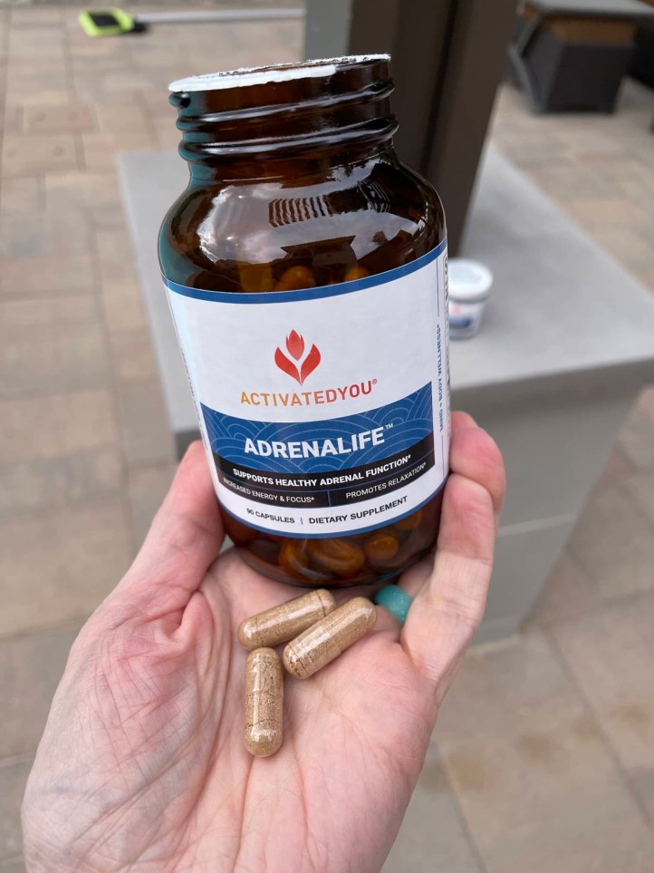 Activated You Adrenalife bottle and capsules